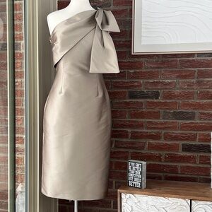 Sachin & Babi Bonnie Satin One-Shoulder Midi Dress Size 6 NWT